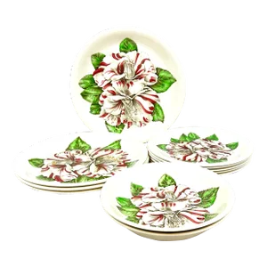 Vintage Johnson Bros. Camellia Plates