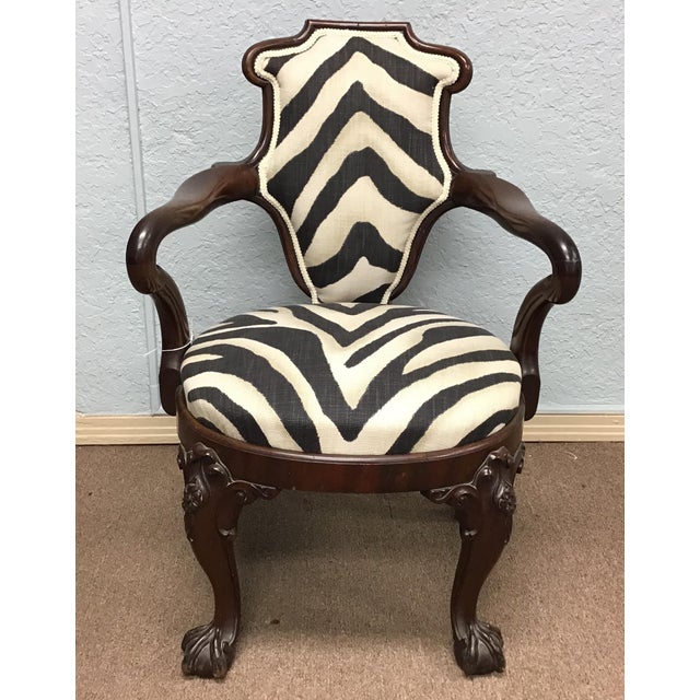 Animal Print Armchair Chairish