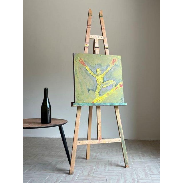 ArpVerdeacqua, Surfing Mind on Fire, 2021, Acrylic on Canvas For Sale - Image 4 of 5