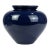 Extra Large Ink Blue Ceramic Vase by Haeger No. 4313. Made in Usa For Sale