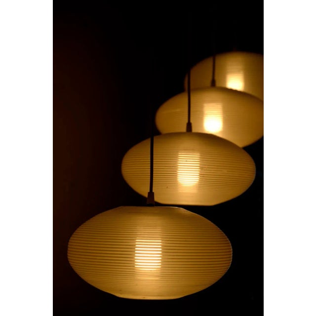 1950s Midcentury Rotaflex Ceiling Pendant Lights by John & Sylvia Reid, 1958, Set of 4 For Sale - Image 5 of 13