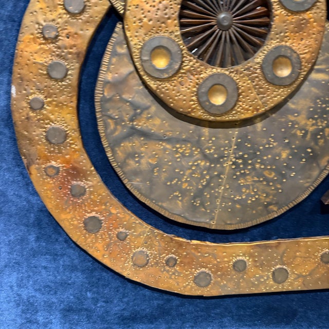 1970s Brutalist Metal Wall Art Sculpture, Abstract Design, Stephen Chun For Sale - Image 14 of 16