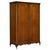 A beautiful Art Deco style English walnut double door wardrobe, made by Dillon, England, featuring elegant proportions,...