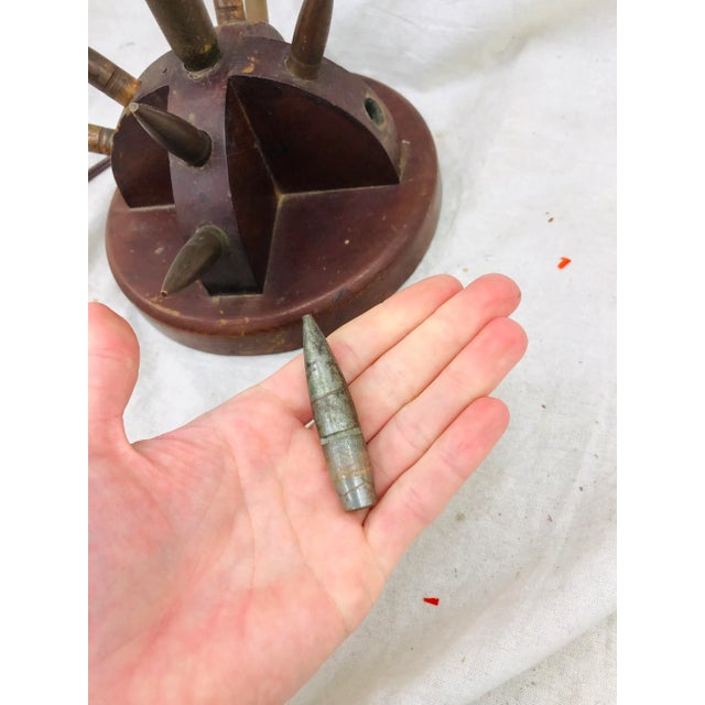 Antique Trench Art Lamp For Sale - Image 9 of 10