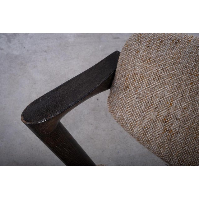 Beige Dining Chairs attributed to Kai Kristiansen for Schou Andersen, Denmark, 1950s, Set of 3 For Sale - Image 8 of 9