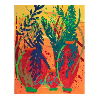 'Venetian Ikebana' by Dale Chihuly, 2001, Artist Signed Limited Edition Lithograph, Glass, Seattle For Sale