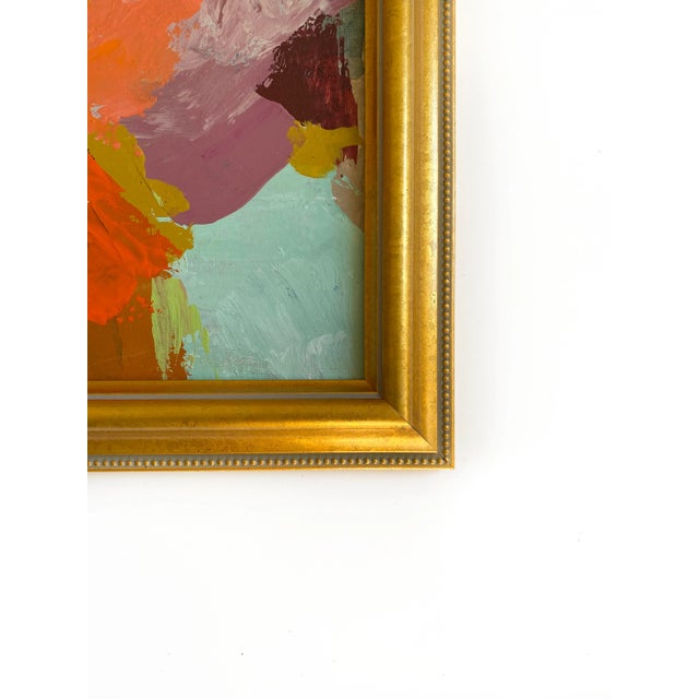 Abstract "Festive Layers" 2024 Framed Painting by Jessalin Beutler For Sale - Image 3 of 5