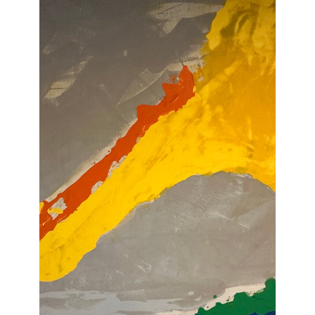 1980s 1980s Monumental Vintage Abstract Colorfield Painting For Sale - Image 5 of 9