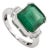 Art Deco 4.37 Carat Emerald & Baguette Diamond Ring Size 5.5 in 14k Gold For Sale