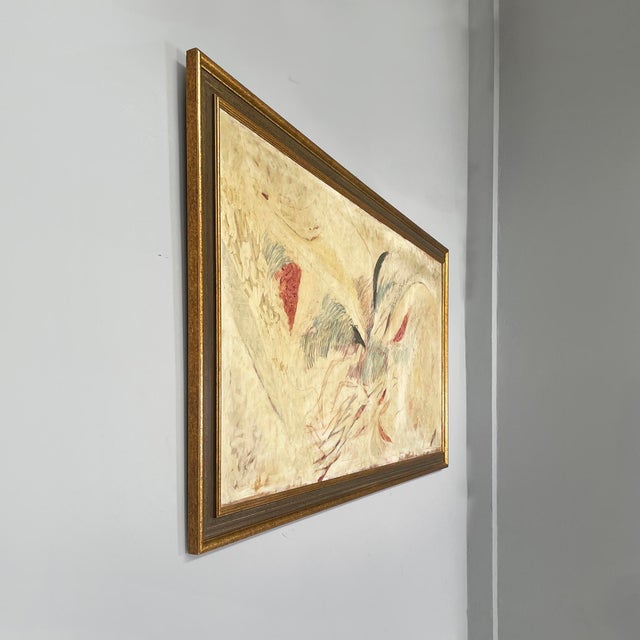 Contemporary Italian Artist, Rectangular Abstract Composition, 1982, Mixed Media For Sale - Image 3 of 18