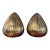 1960s Pair of Brass Teardrop Bookends by Ben Seibel for Jenfred Ware For Sale