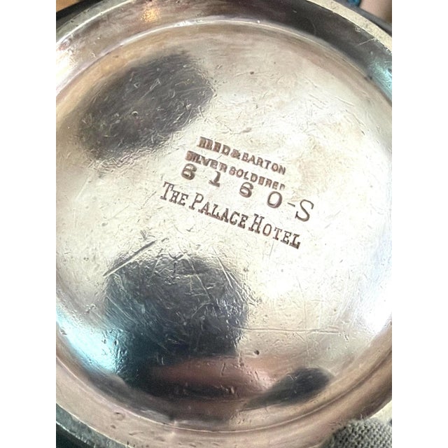 Vintage Silver Plated Bowl From the Palace Hotel in San Francisco For Sale In New York - Image 6 of 6