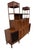 Elevate your interior with this rare circa 1960s Mid-Century Modern Brazilian-style two-piece walnut storage, bar, and...