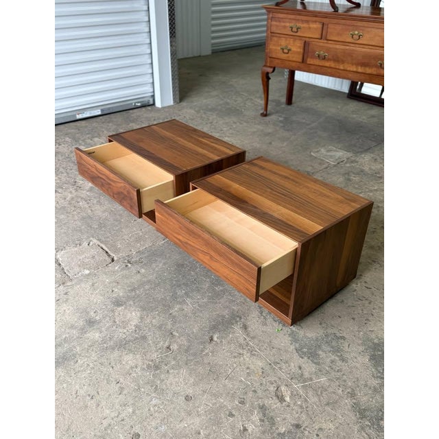 Smoked Walnut finish. 1 drawer MOBICAN Walnut Nightstand. Drawer opens and closes at the touch of a finger. I also have 2...