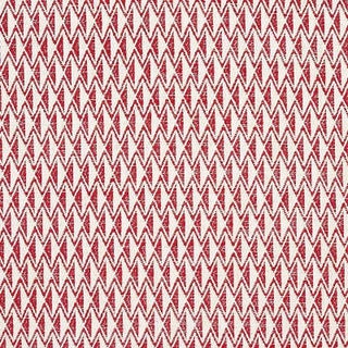 Sample - Schumacher Greenpoint Fabric in Red For Sale