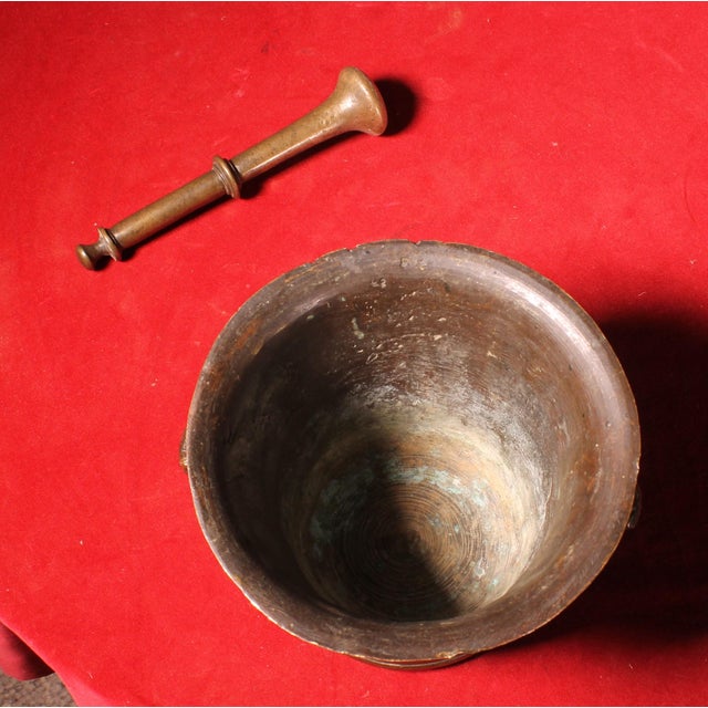 Antique Bronze Mortar, 1574 For Sale - Image 14 of 15