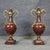 Oxblood Red 19th C Pair Palace Sized Rouge Marble and Bronze Mounted Cassolettes Urns For Sale - Image 8 of 16