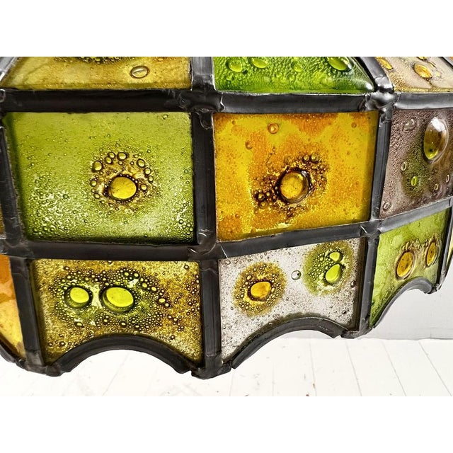 Brutalist Ceiling Lamp by Felipe Delfinger for Feders, 1970s For Sale - Image 9 of 17