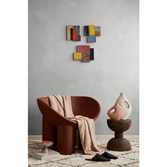 Abstract Contemporary Abstract Tempera, Aerosol, Rust on Metal "N 43" by Andre Debono For Sale - Image 3 of 9