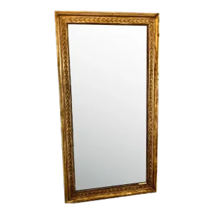 French Gilded Wooden Mirror 1840 With Two Mirror Sides