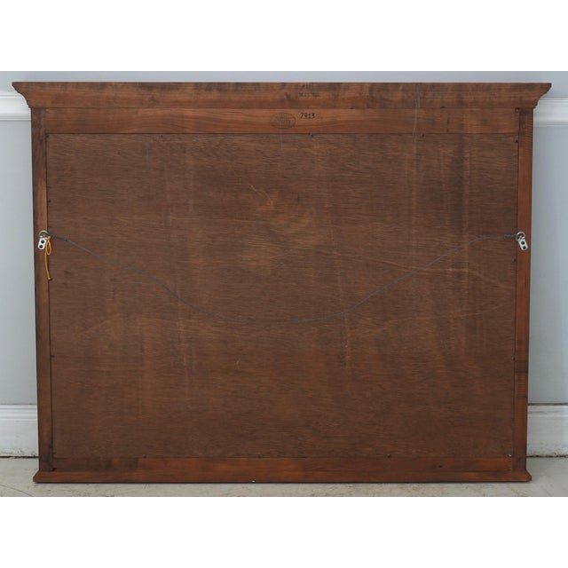 Stickley Cherry Regency Style Hanging Wall Mirror For Sale - Image 9 of 10