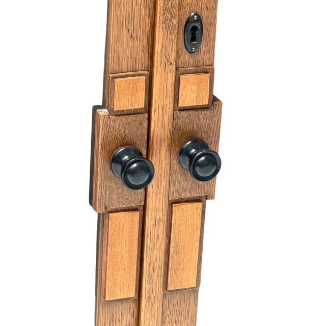 Art Deco Modernist Display Bookcase in Oak with Glass Doors, 1930s For Sale - Image 10 of 12