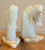 Stone Mid-Century Modern Beige Onyx Marble Horse Head Bookends, a Pair For Sale - Image 7 of 9