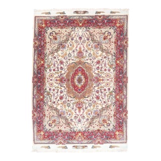 Extremely Fine Tabriz Rug 5'1'' X 7'3'' For Sale
