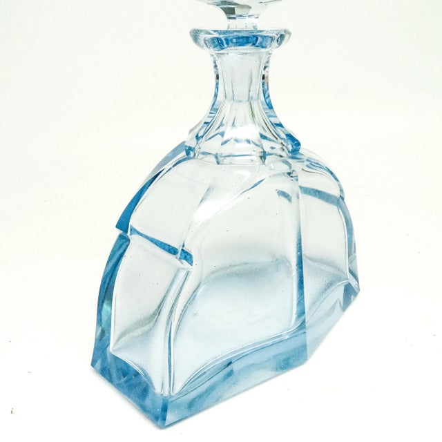 Glass Art Deco Carafe from Moser, Czechoslovakia, 1930s For Sale - Image 7 of 13