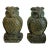 Vintage Ceramic Bronze-Colored Owl, Bookends For Sale