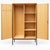 Contemporary Vintage Two-Door Wardrobe Wooden Wardrobe with Hanging and Shelving Sections For Sale - Image 3 of 6