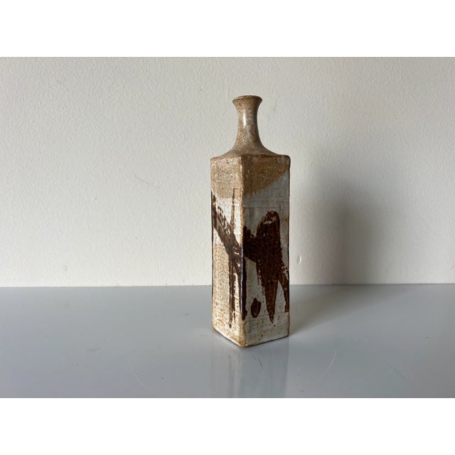 Available for sale this fantastic Mid-Century organic Modern studio pottery bud vase, Perfect finishing touch for your...
