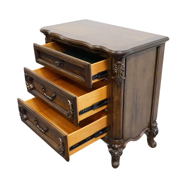 Fairmont Designs Banded Bookmatched Pecan Louis XV French Provincial 32" Nightstand - Chestnut Finish C7025-02 For Sale In Kansas City - Image 6 of 14