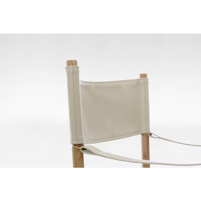 Wood Vintage Folding Safari Chair by Mogens Koch for Rud Rasmussen, 1960s For Sale - Image 7 of 9