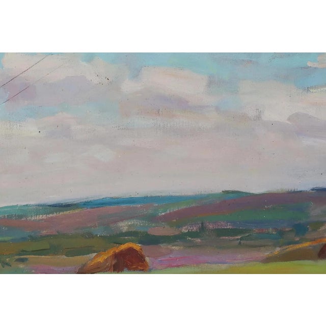 Vintage Ukrainian Landscape Oil Painting, Soviet Impressionism, 1970s 42-63 For Sale - Image 4 of 6