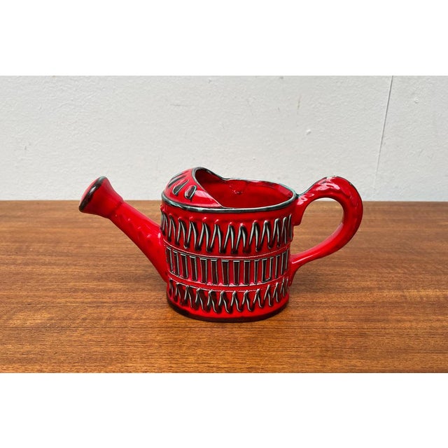 Mid-Century Italian Pottery Watering Pot, 1960s For Sale - Image 4 of 18