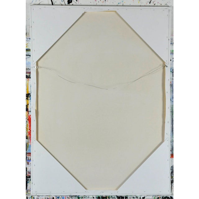 An original abstract acrylic on canvas painting on canvas by contemporary Abstract Expressionist artist Robbie Kemper...