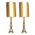 Hollywood Regency Candlestick Buffet Lamps, a Pair For Sale