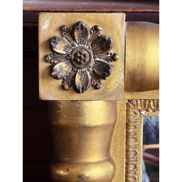Gold Antique Giltwood Federal Era Mirror For Sale - Image 8 of 8