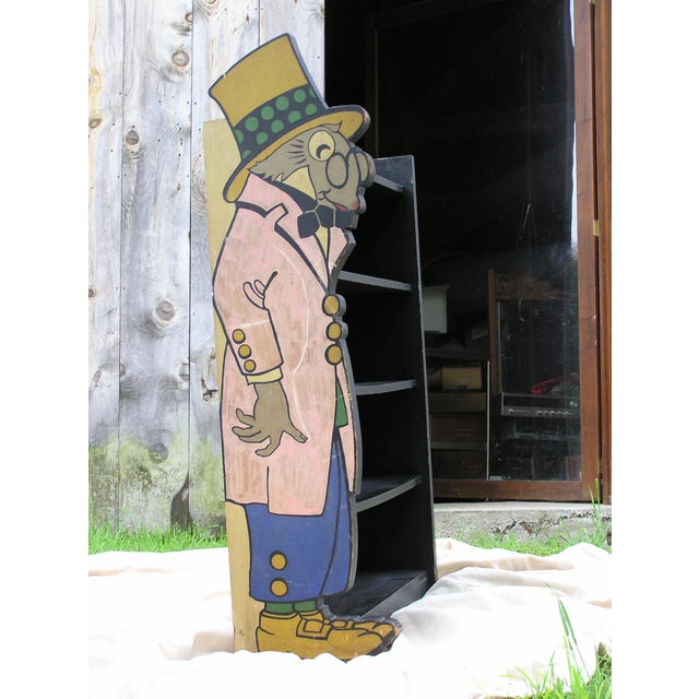 Early 20th Century Early 20th Century Folk Art Bookcase Hand Made Uncle Wiggily or Alice in Wonderland For Sale - Image 5 of 8