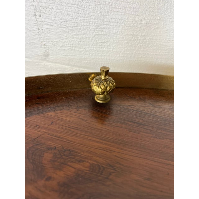 LaBarge Hollywood Regency Brass and Glass Hooved Feet Cocktail Table, 1960s For Sale In New York - Image 6 of 12