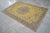 Hand Knotted Yellow Oushak Carpet Medallion Pattern Turkish Rug - 5′1″ × 7′9″ For Sale - Image 6 of 13