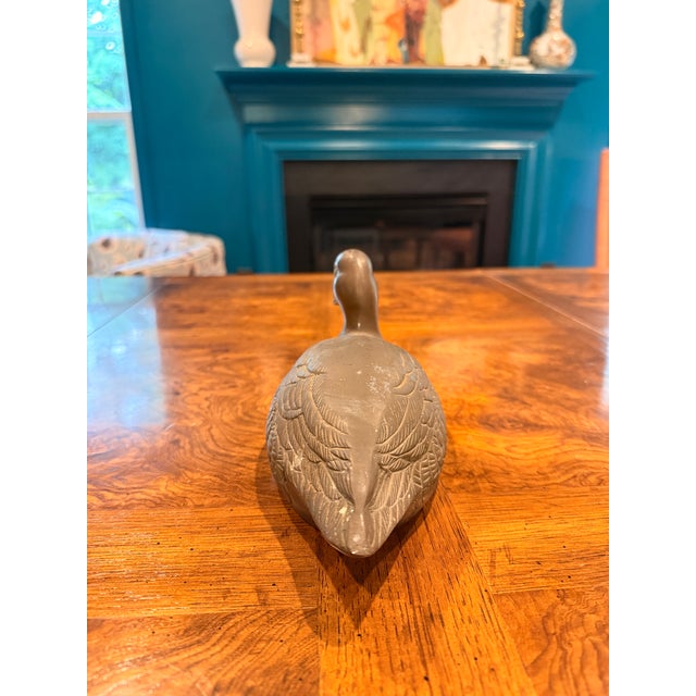 Vintage Brass Duck For Sale - Image 4 of 8