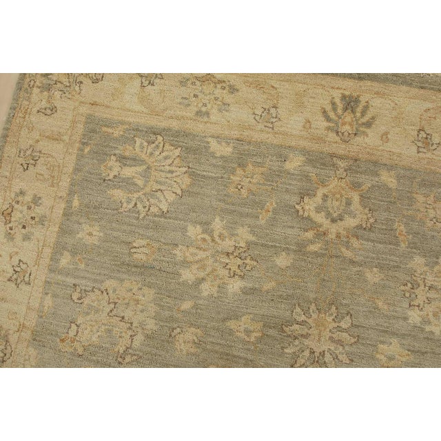 Ziegler Rug 5’1” X 5’2” Gray Wool Traditional Hand-Knotted Oriental Carpet For Sale In Philadelphia - Image 6 of 12