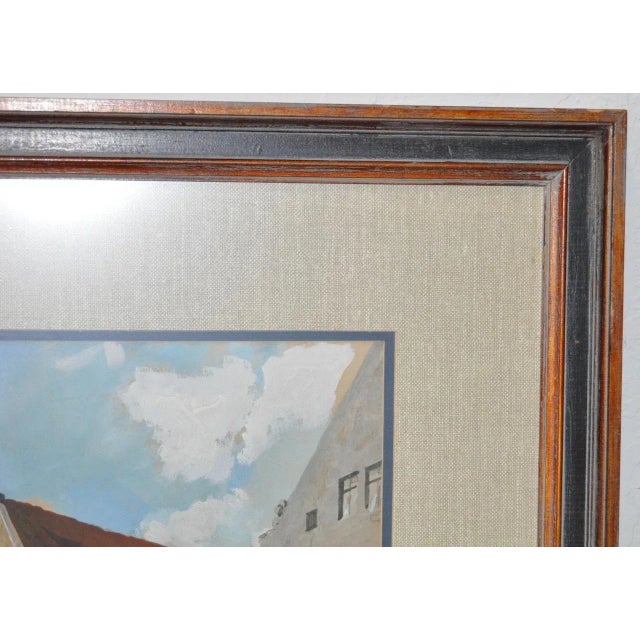 Franz Schmidt "Nuremberg Landscape" Original Gouache on Paper c.1930s For Sale - Image 9 of 11