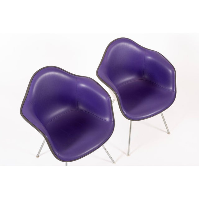 Vintage Mid Century Dax Purple Lounge Chairs by Eames for Herman Miller For Sale - Image 12 of 16