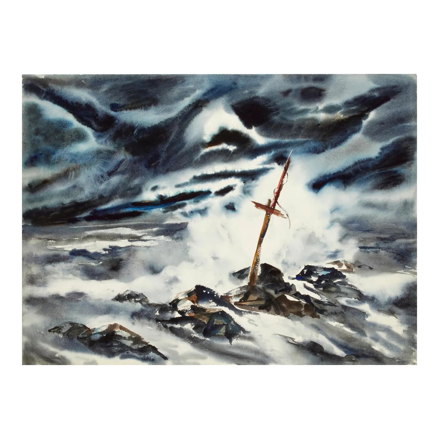 James Kirk Merrick (1905-1985), Watercolor on Paper | Chairish