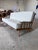 Wood Reupholstered Vintage Spindle Back Sofa by Manuel Martin For Sale - Image 7 of 8