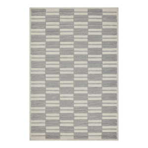 Chris Loves Julia x Loloi Bradley Ivory / Grey 18" x 18" Sample Rug