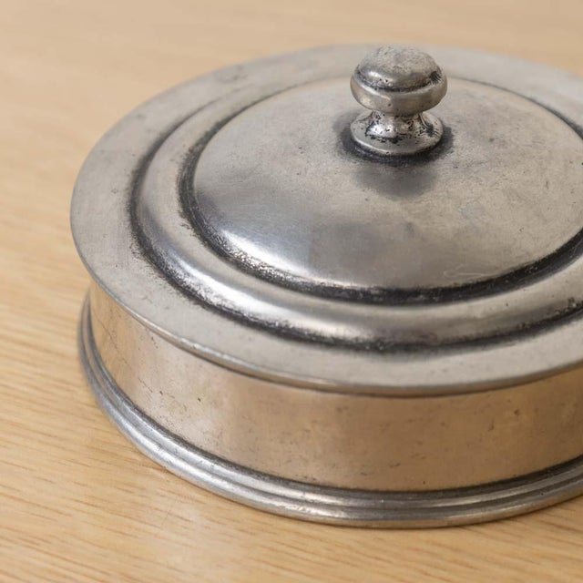 Silver 1930s French Art Deco Vide Poche With Lid For Sale - Image 8 of 9